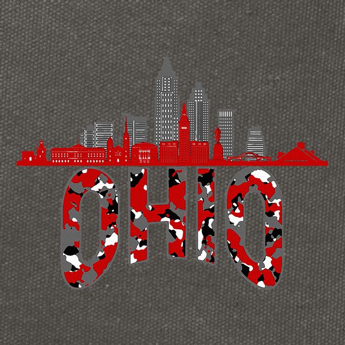 Ohioan State Of Ohio Camo Graphic Designs Cotton Canvas Backpack