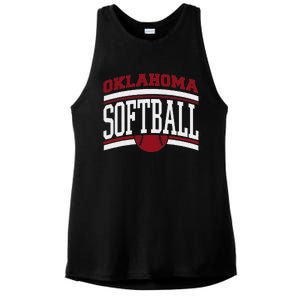 Oklahoma Softball Ladies PosiCharge Tri-Blend Wicking Tank