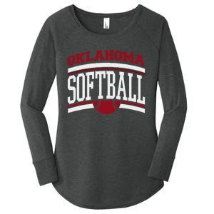 Oklahoma Softball Women's Perfect Tri Tunic Long Sleeve Shirt