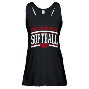 Oklahoma Softball Ladies Essential Flowy Tank