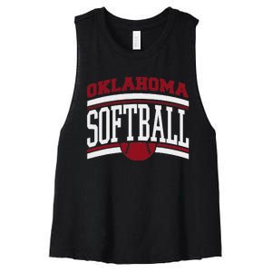 Oklahoma Softball Women's Racerback Cropped Tank