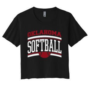 Oklahoma Softball Women's Crop Top Tee