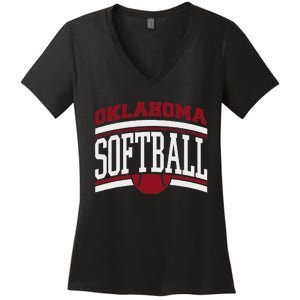 Oklahoma Softball Women's V-Neck T-Shirt