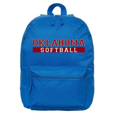 Oklahoma Softball 16 in Basic Backpack