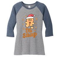 Oh Snap Women's Tri-Blend 3/4-Sleeve Raglan Shirt