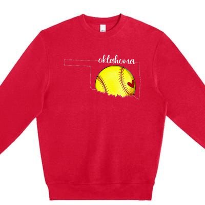 Oklahoma Softball Premium Crewneck Sweatshirt