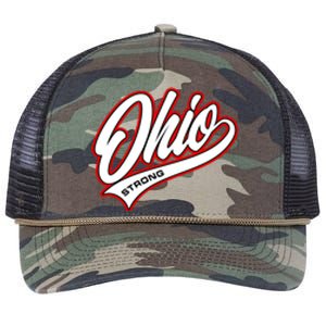 Ohio Strong Retro Rope Trucker Hat Cap