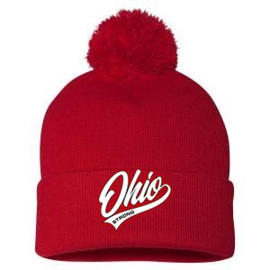 Ohio Strong Pom Pom 12in Knit Beanie