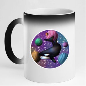 Orca Space 11oz Black Color Changing Mug