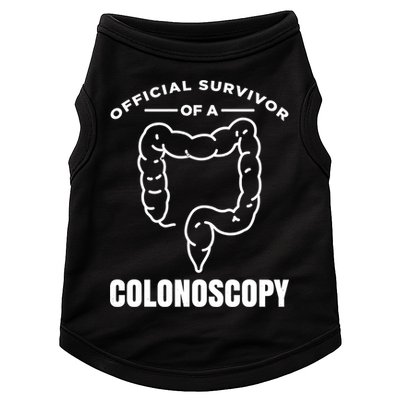 Offical Survivor Of A Colonoscopy Colon Cancer Awareness Gift Doggie Tank
