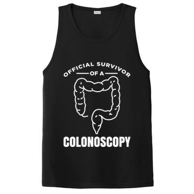 Offical Survivor Of A Colonoscopy Colon Cancer Awareness Gift PosiCharge Competitor Tank
