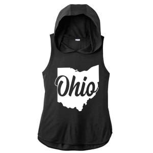 Ohio State Ladies PosiCharge Tri-Blend Wicking Draft Hoodie Tank