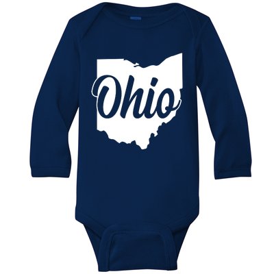 Ohio State Baby Long Sleeve Bodysuit