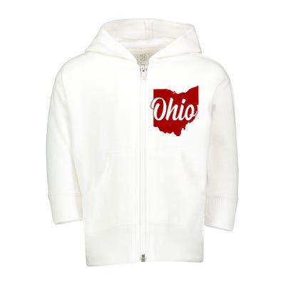 Ohio State Toddler Zip Fleece Hoodie