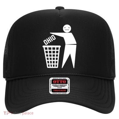 Ohio Sucks High Crown Mesh Back Trucker Hat