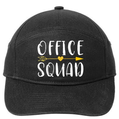 Office Squad Officer Staff Admin Crew Gift 7-Panel Snapback Hat