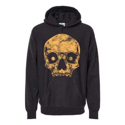 Orange Skull Premium Hoodie