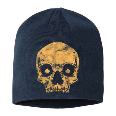 Orange Skull Sustainable Beanie