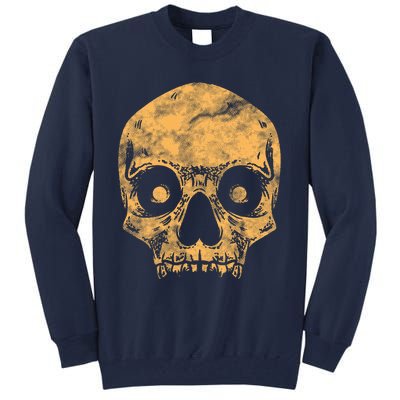 Orange Skull Tall Sweatshirt