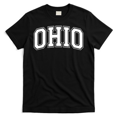 Ohio State OH USA Varsity Style White Font T-Shirt