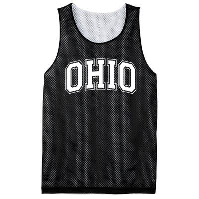 Ohio State OH USA Varsity Style White Font Mesh Reversible Basketball Jersey Tank