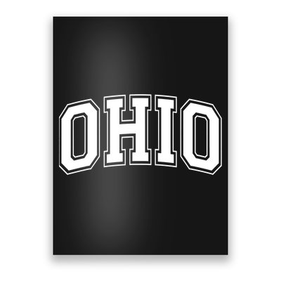 Ohio State OH USA Varsity Style White Font Poster