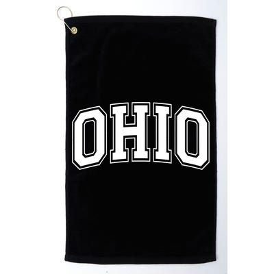 Ohio State OH USA Varsity Style White Font Golf Towel