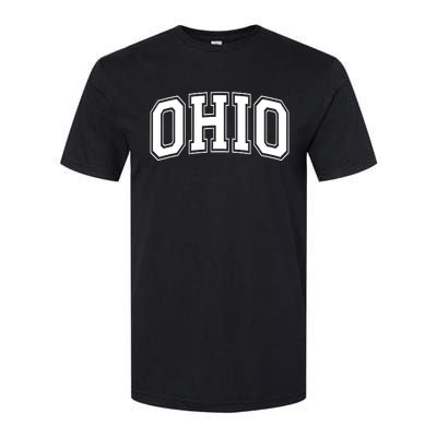 Ohio State OH USA Varsity Style White Font Softstyle CVC T-Shirt