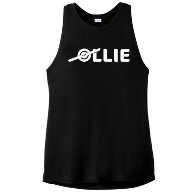 Ollie Skateboard One Wheel Electric Owner Skateboarding Gift Ladies PosiCharge Tri-Blend Wicking Tank