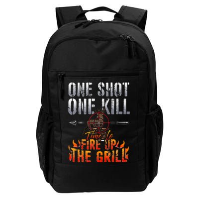 One Shot One Kill Fire Grill Deer Hunting Daily Commute Backpack