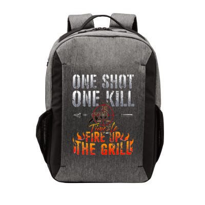 One Shot One Kill Fire Grill Deer Hunting Vector Backpack