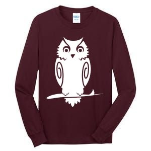 Owl Silhouette Tall Long Sleeve T-Shirt