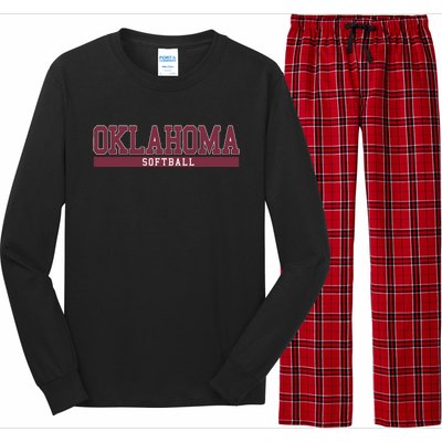 Oklahoma Softball Long Sleeve Pajama Set