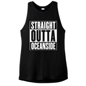 Oceanside Straight Outta Oceanside Gift Ladies PosiCharge Tri-Blend Wicking Tank