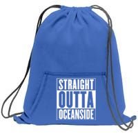 Oceanside Straight Outta Oceanside Gift Sweatshirt Cinch Pack Bag