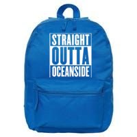 Oceanside Straight Outta Oceanside Gift 16 in Basic Backpack