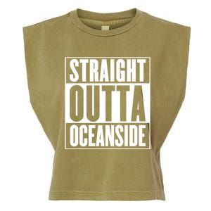 Oceanside Straight Outta Oceanside Gift Garment-Dyed Women's Muscle Tee