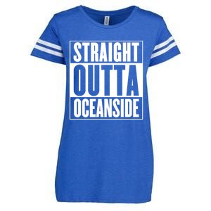 Oceanside Straight Outta Oceanside Gift Enza Ladies Jersey Football T-Shirt