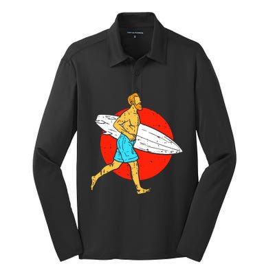 Ocean Surfing Silk Touch Performance Long Sleeve Polo