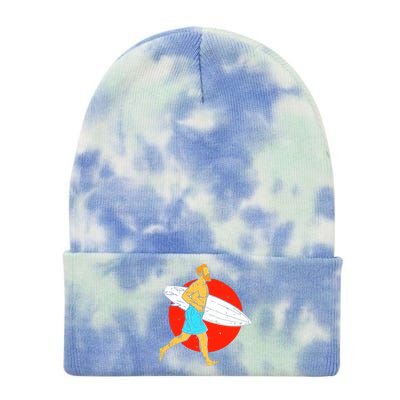 Ocean Surfing Tie Dye 12in Knit Beanie