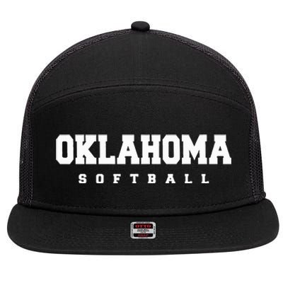 Oklahoma Softball 7 Panel Mesh Trucker Snapback Hat