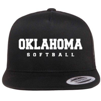 Oklahoma Softball Flat Bill Trucker Hat