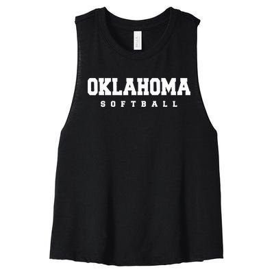 Oklahoma Softball Women's Racerback Cropped Tank