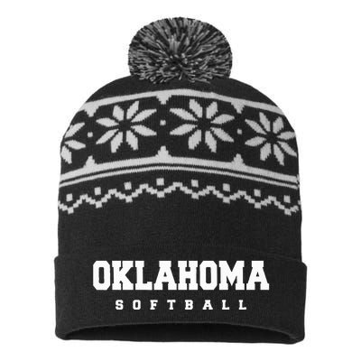 Oklahoma Softball USA-Made Snowflake Beanie