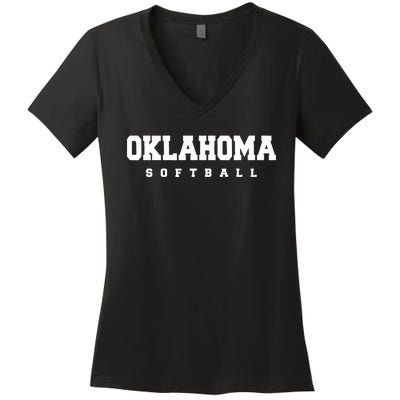 Oklahoma Softball Women's V-Neck T-Shirt