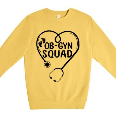 Obgyn Squad Obstetrician Gynecologist Ob Gyn Nurse Life Meaningful Gift Premium Crewneck Sweatshirt