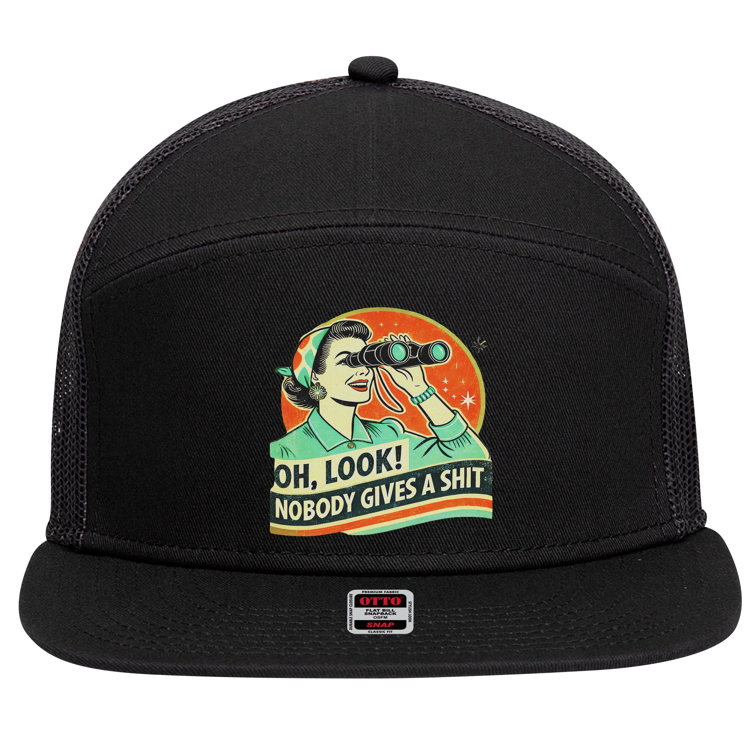 Oh, Sleeper 7 Panel Mesh Trucker Snapback Hat