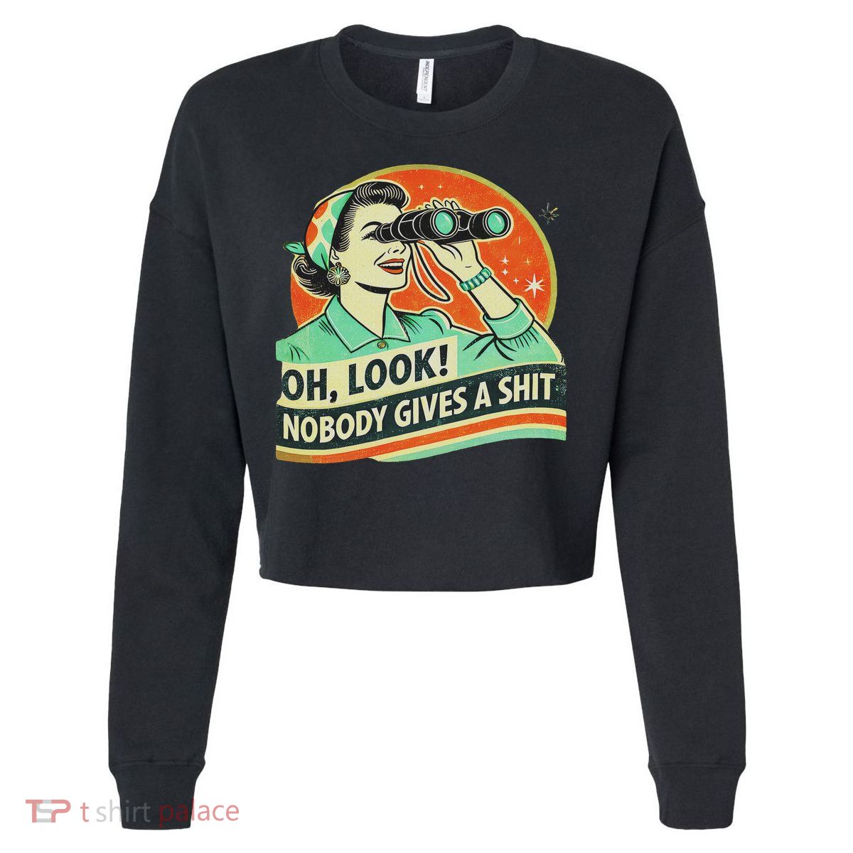 Oh, Sleeper Cropped Pullover Crew