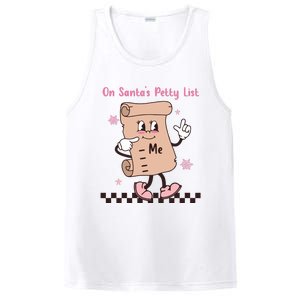 On Santas Petty List File Funny Pink Christmas PosiCharge Competitor Tank