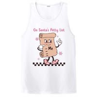 On Santas Petty List File Funny Pink Christmas PosiCharge Competitor Tank